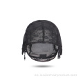 Gorras de peluca de encaje de doble capa transpirable beige negro